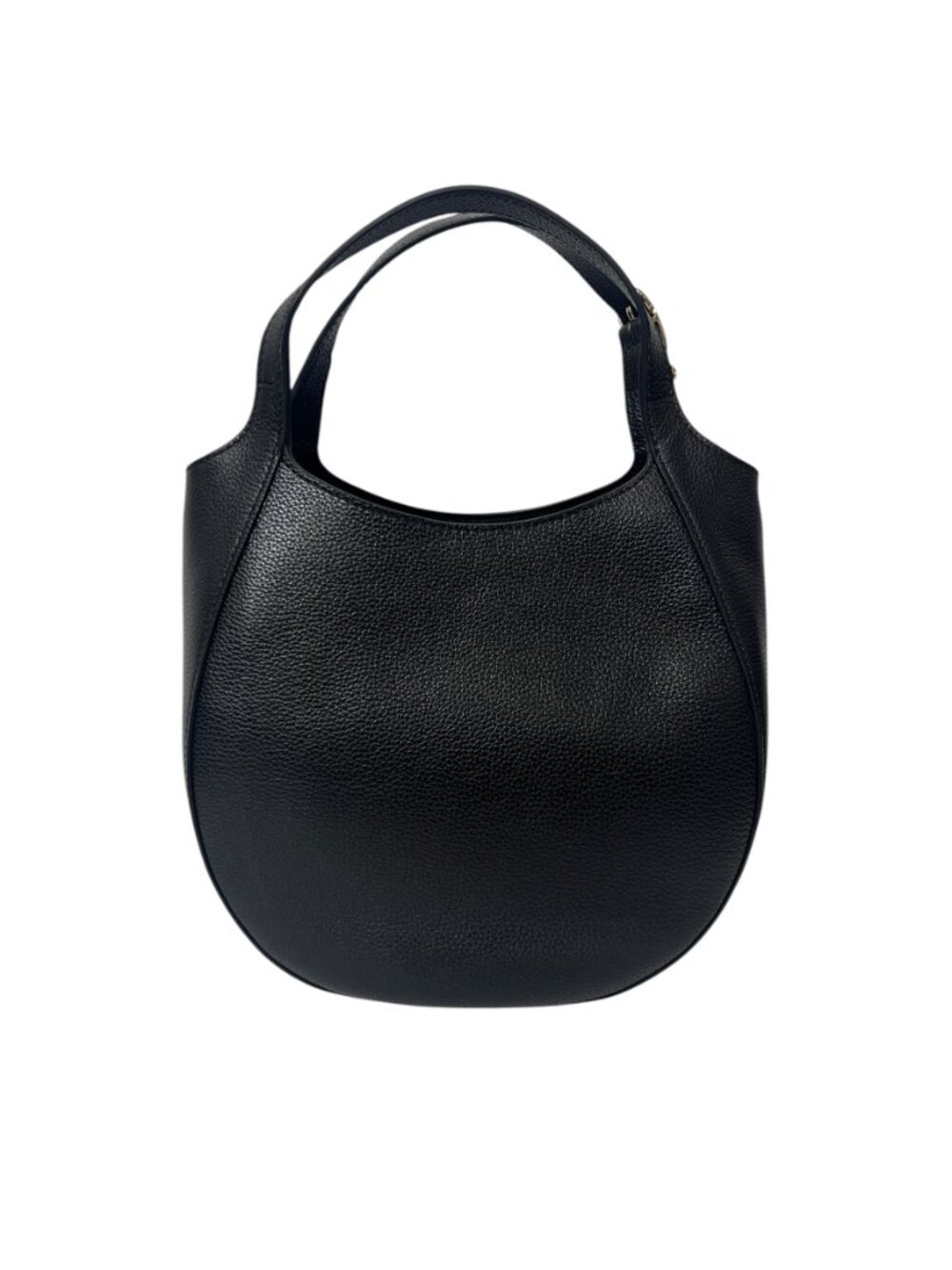 $780 Longchamp Black Leather S Le Foulonnes Double Top Handle Handbag - Picture 6 of 13